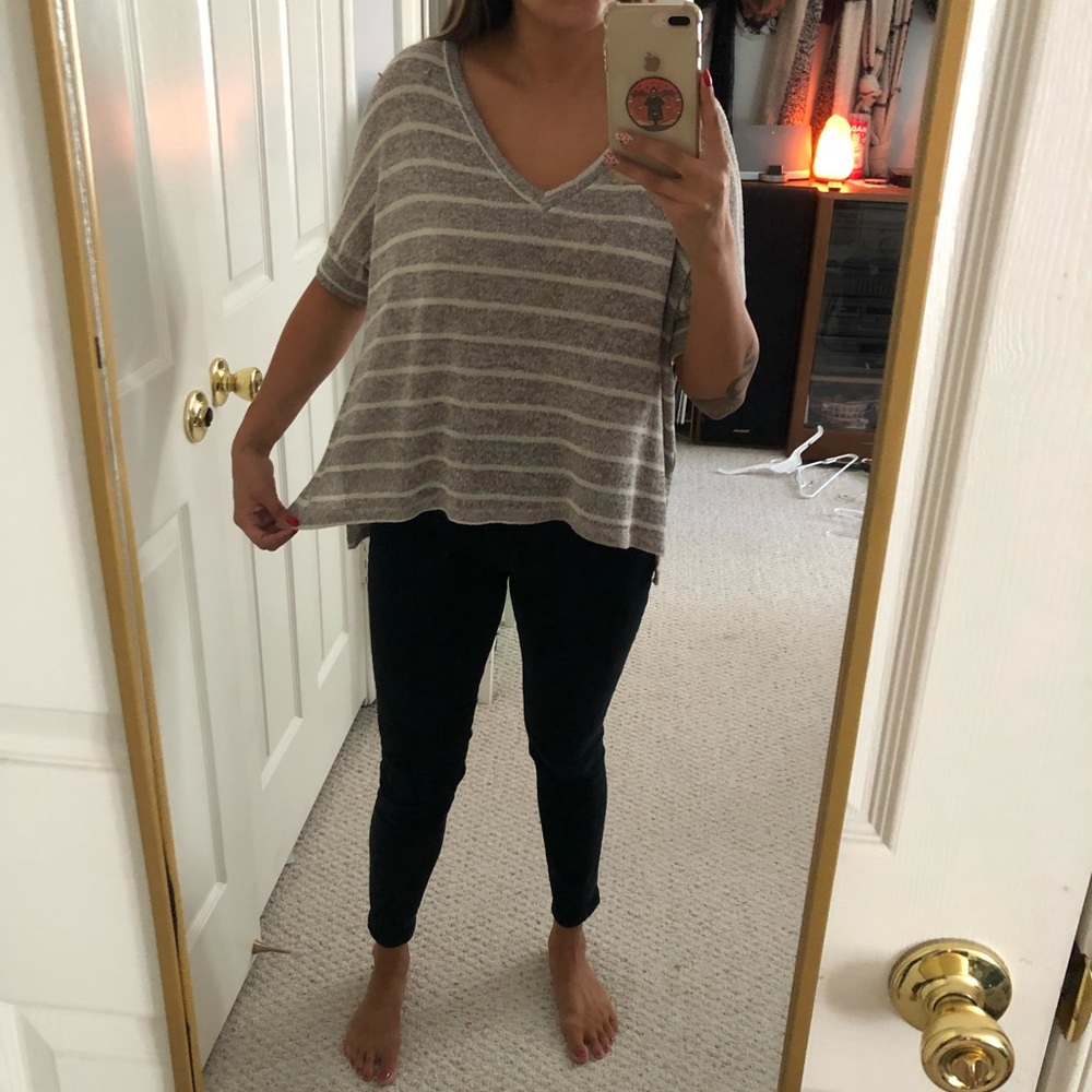 *SOLD* 
Striped Sweater Tee